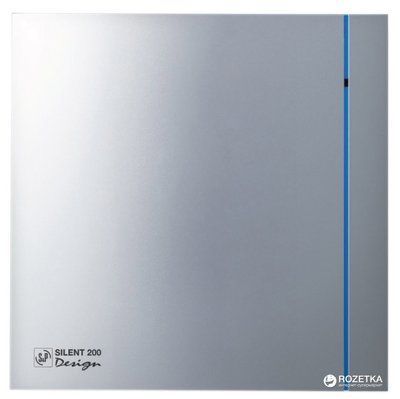 Побутовий вентилятор для ванної SOLER&PALAU SILENT-200 CZ SILVER DESIGN - 3C (230V 50) 116554138 фото
