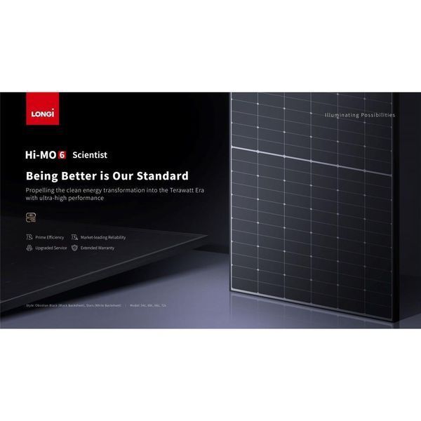 Монокристалічна сонячна панель Longi Solar LR7-72HTH-610M HPBC Hi-MO 6Max 886015 фото