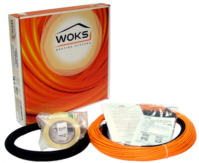 Теплый пол. Нагревательный кабель WOKS 10-500 136914681 фото