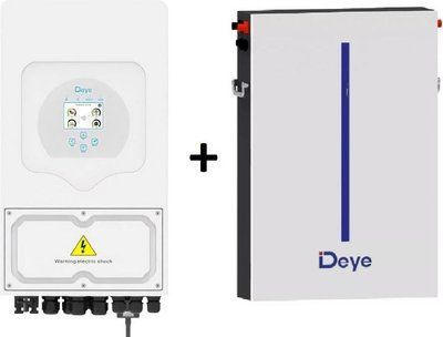 Система зберігання енергії модульна (комплект) Deye SUN-6K-SG05LP1-AM2-P + АКБ Deye RW-M6.1 48V 120AH 5438745 фото