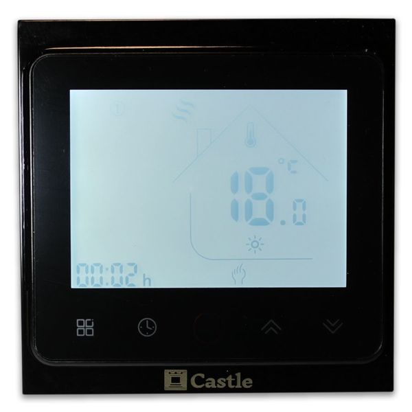 Терморегулятор программируемый Castle с функцией Wi-Fi серия TWE02 Black 247987780 фото