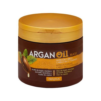 Маска Argan Oil Deliplus для сухого та пошкодженого волосся, 400 мл 8480000443380 фото