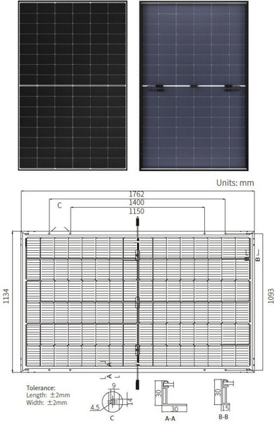 Монокристалічна сонячна панель Longi Solar LR8-48HGD-445M Bifacial Hi-MO7 346017 фото