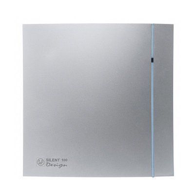 ПОБУТОВИЙ ВЕНТИЛЯТОР ДЛЯ ВАННОЇ SOLER&PALAU SILENT-100 CZ SILVER DESIGN - 3C (230V 50) 116549617 фото