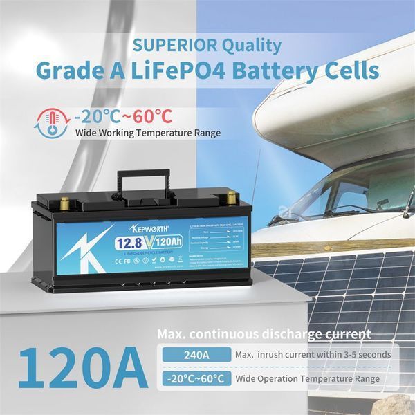 Акумулятор для ДБЖ Kepworth LiFePO4 12V 120Ah 120000mAh 342560874 фото